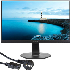 Monitor Philips 241B7QUPEB 24" 1920x1080 LED IPS Czarny z Funkcją Dokowania przez USB 3.0 Kabel Zasilający Klasa A