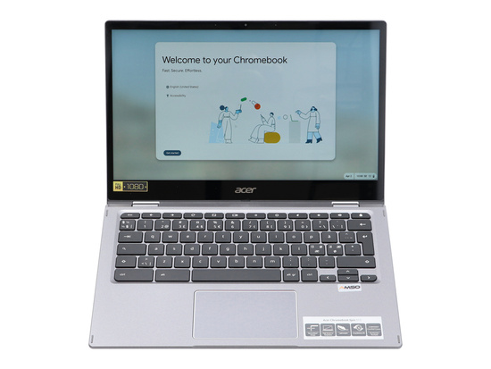 Dotykowy 2w1 Acer Chromebook Spin 513 R841T Gray Snapdragon 7C 8GB 64GB 1920x1080 Klasa A Chrome OS