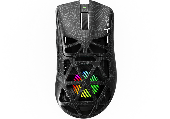 Nowa Bezprzewodowa Mysz Gamingowa Triadyn Play IAPETUS PixArt PAW3311DB 12800 DPI Dla Graczy Podświetlenie LED HUANO Czarna