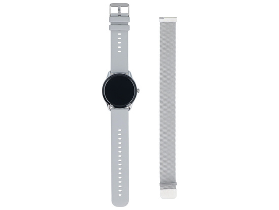 Nowy Smartwatch GlacierX Sphere Silver + Bransoleta mesh GX-SS36 BM