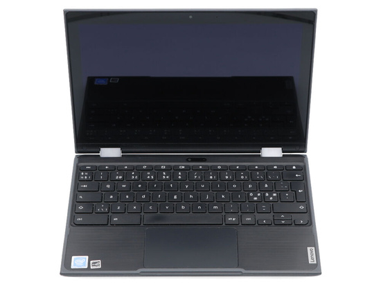 Dotykowy Lenovo Chromebook 500E 2nd Gen Czarny Celeron N4120 4GB 32GB Flash 1366x768 Bez rysika Klasa A Chrome OS 