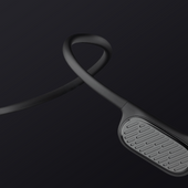 Nowe Wodoodporne Słuchawki Bluetooth z Przewodnictwem Kostnym Occamo AquaPro na Basen do Pływania IP68 Czarne