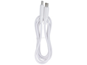 Nowy kabel Encore Energy 2x USB-C przewód PD do ładowania i transferu danych 100cm biały 60W MD-60CC1W