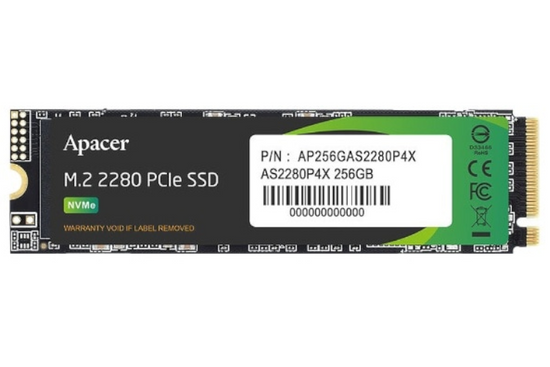 Dysk M.2 APACER 256GB AS2280P4X PCIe BULK