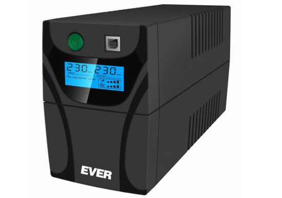 Zasilacz Awaryjny Ever EASYLINE 850 AVR 850VA 480W 230V +Nowa Bateria