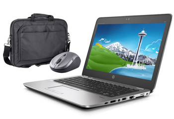 Dotykowy HP EliteBook 820 G3 i5-6300U 8GB 240GB SSD 1920x1080 Klasa A- Windows 10 Professional Torba + Mysz