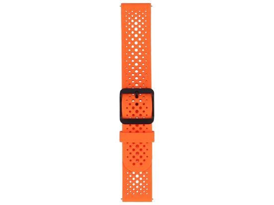 Nowy pasek do smartwatcha GlacierX Silicone Air Dot Vibrant Orange Pomarańczowy 22mm