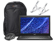 Dell Latitude 7280 i5-6300U 8GB 512GB SSD 1366x768 Klasa A Windows 10 Professional + Plecak Amso Enkel + Mysz + Podstawka pod laptopa
