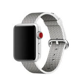 Oryginalny Pasek Apple Watch Woven Nylon White 38mm w zaplombowanym opakowaniu