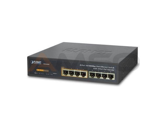 Switch niezarządzalny Planet FSD-804P 4-Port 100Mb/s + 4-Port PoE 100Mb/s Desktop Rack