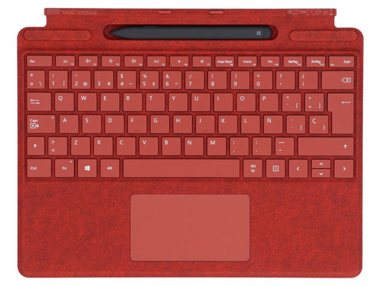 Klawiatura Surface Pro Signature Keyboard do Microsoft Surface Pro 8 / X (Poppy Red) Spanish po zwrocie