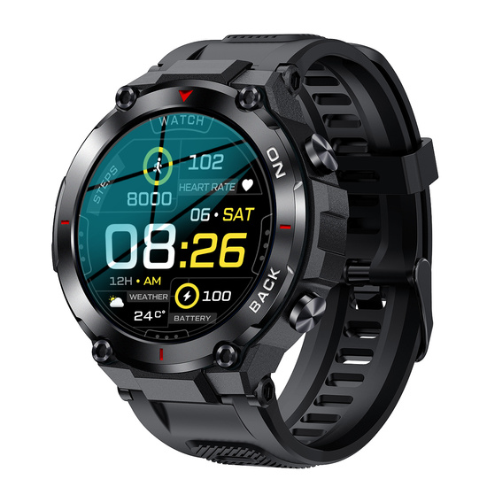 Nowy Smartwatch GlacierX Navigator Black GX-NC37