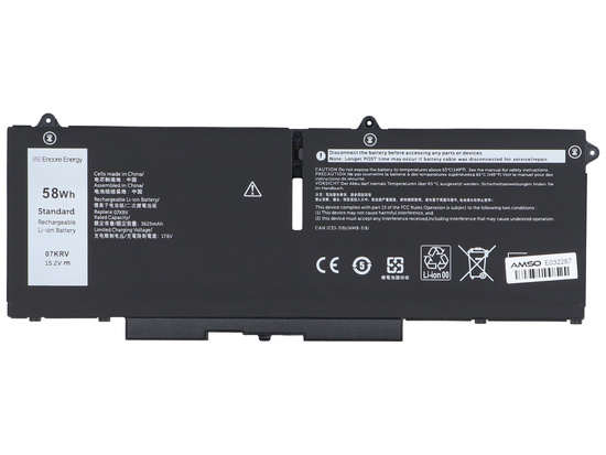 Nowa bateria Encore Energy do Dell Latitude 7330 7530 7430 5430 5530 5330 Precision 3570 58Wh 15.2V 3800mAh 07KRV