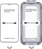 Nowe szkło hartowane do Apple iPhone 12 Pro + ramka Easy Kit