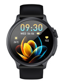 Nowy Smartwatch GlacierX Aura Black GX-AC60 + Pasek do smartwatcha GlacierX Grip Strap Nylon Black 22mm