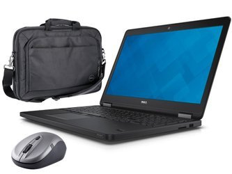 Dotykowy Dell Latitude E5550 i5-5300U 8GB NOWY DYSK 240GB SSD 1920x1080 Klasa B Windows 10 Professional Torba + Mysz