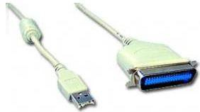 Kabel GEMBIRD CUM360 (USB M - LPT F; 1,8m; kolor biały)