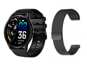 Nowy Smartwatch GlacierX Sphere Black + Bransoleta mesh GX-SC36 BM