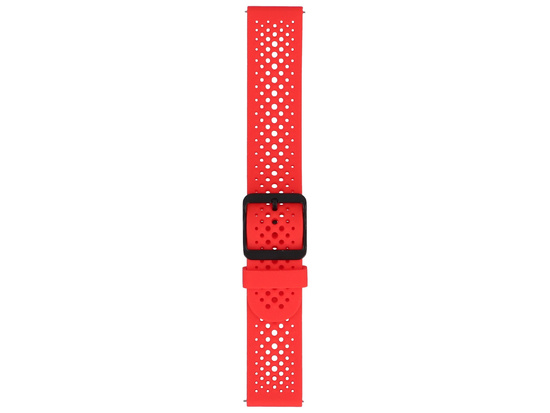 Nowy pasek do smartwatcha GlacierX Silicone Air Dot Ice Red Czerwony 22mm