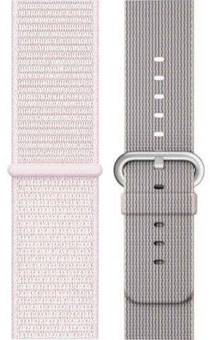 Oryginalny Pasek Apple Nike Sport Loop Pearl Pink + Woven Nylon Pearl 42/44/45/49 mm