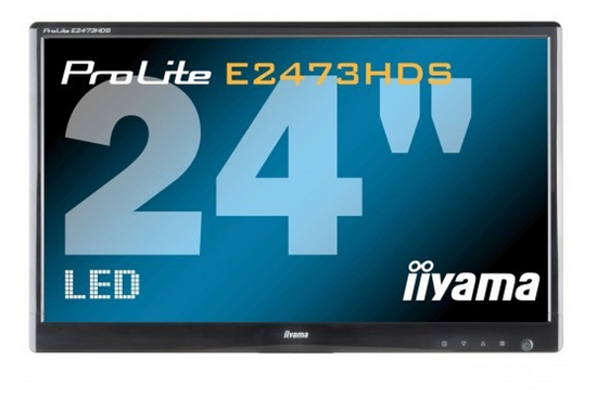 Monitor IIYAMA E2473HDS 24" LED 1920x1080 Czarny Bez Podstawki Klasa A- #1