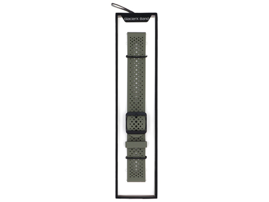 Nowy pasek do smartwatcha GlacierX Silicone Air Dot Ashwood Green Zielony 22mm