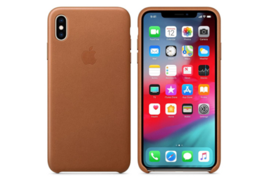 Nowe Skórzane Etui iPhone XS Max Leather Case Saddle Brown