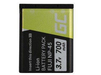 Akumulator Bateria Green Cell ® NP-45A NP-45 do Fujifilm FinePix L50 J25 J30 XP60 XP70 Z10fd Z30 Z35 Z37 Z71 Z81 3.7V 700mAh 24