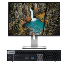 Dell Optiplex 7060 Micro i5-8500 6x3.0GHz 8GB 240GB SSD Windows 10 Home + Monitor Dell U2415 +okablowanie