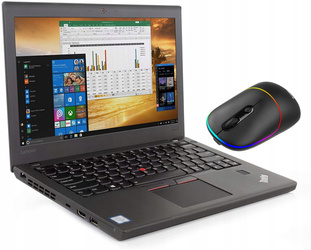 Dotykowy Lenovo ThinkPad X270 i5-6300U 8GB 120GB SSD 1920x1080 Klasa A- Windows 10 Home + NOWA Mysz TRACER RATERO RF 2,4 Ghz Bezprzewodowa Czarny