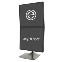 Ergotron Pionowy Uchwyt Do 2 Monitorów DS100 Czarny (33-091-200) LCD 17-24''