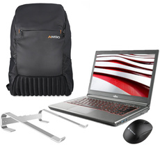 Fujitsu LifeBook E746 i5-6200U 16GB 480GB SSD 1920x1080 Klasa A- Windows 10 Home + Plecak + Podstawka + Mysz