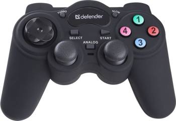 Gamepad przewodowy Defender GAME RACER, tryb turbo, efekt wibracji, USB/PS2/PS3