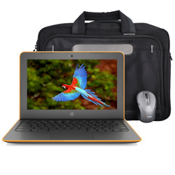 HP Chromebook 11A G6 Orange AMD A4-9120C 4GB 32GB Flash 1366x768 Klasa A Chrome OS + Torba + Mysz