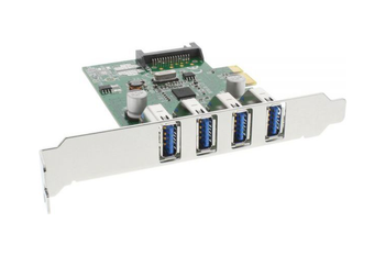 Karta Kontroler USB 3.0 PCI-E x1 4xUSB Wysoki Profil