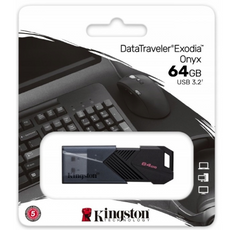 Kingston Pendrive DataTraveler Exodia Onyx 64GB USB 3.2 