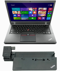 Lenovo ThinkPad T450s i5-5200U 8GB 240GB SSD 1920x1080 Klasa A Windows 10 Home + Stacja Dokująca
