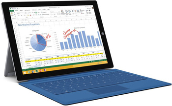Microsoft Surface 3 x7-Z8700 2GB 64GB SSD 1920x1280 Klasa C Windows 10 Home + niebieska klawiatura