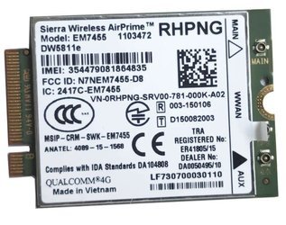Modem WWAN Dell RHPNG DW5811e E5270 E5470 E5570 E7270 E7370 E7470 Sierra Wireless AirPrime