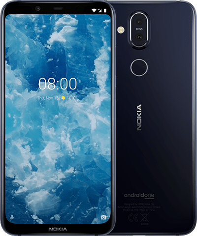 Nokia 8.1 TA-1119 4GB 64GB DualSIM LTE 1080x2246 Blue Silver Powystawowy Android