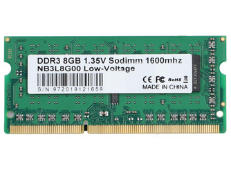 Nowa Pamięć RAM 8GB DDR3L 1600MHz PC3L-12800S SODIMM 1.35V NB3L8G00
