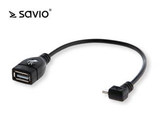 Nowy Adapter Savio CL-61 OTG - micro USB kątowy