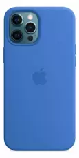 Oryginalne Etui Silikonowe Apple iPhone 12 Pro Max Capri Blue