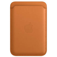 Oryginalny Portfel Apple iPhone Leather Wallet Golden Brown z MagSafe
