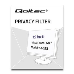 Qoltec Filtr prywatyzujący RODO 19" 51053 16