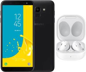 Samsung Galaxy J6 SM-J600FN/DS 2018 3GB 32GB 720x1480 LTE DualSim Black Powystawowy Android + Nowe Słuchawki Samsung Galaxy Buds Live SM-R180