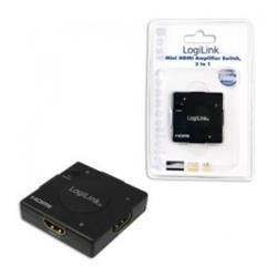 Switch HDMI LogiLink HD0006 3x HDMI, wzmacniacz 68