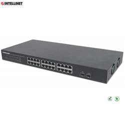 Switch niezarządzalny Intellinet 24x 10/100/1000 Mbps + 2x SFP