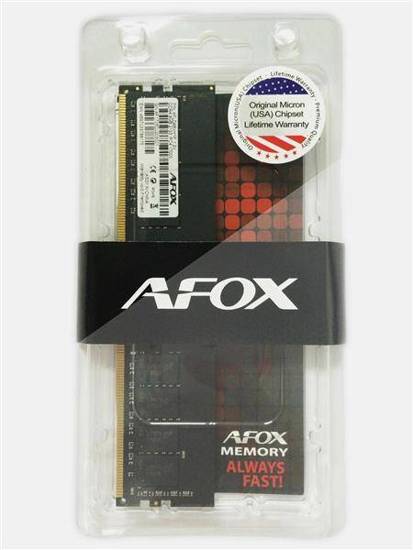 AFOX DDR4 8G 2666MHZ MICRON CHIP RANK1 AFLD48FH1P