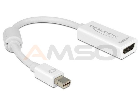 Adapter Delock DisplayPort MINI 1.1->HDMI biały 0,18m
